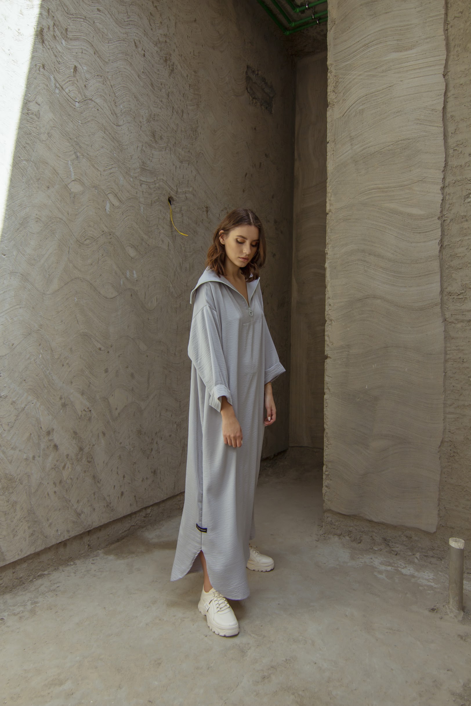 Casual daily kaftan - GREY