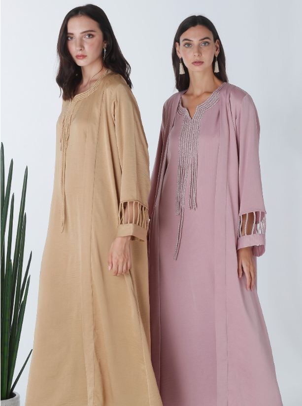 Nude 2-way Kaftan/Abaya